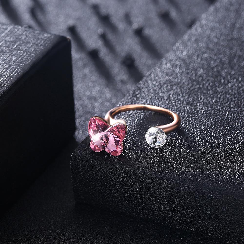 Butterfly Sterling Silver Adjustable Ring