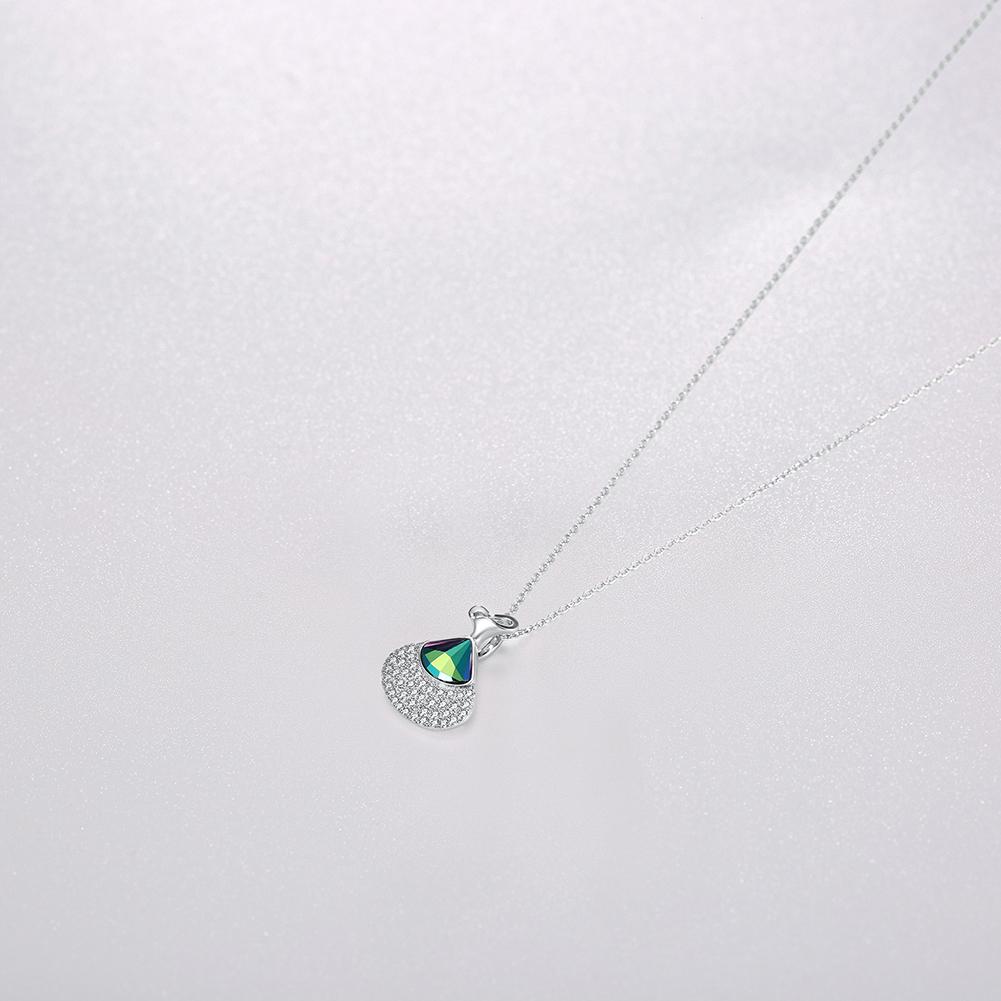 Sterling Silver Necklace with Crystals Sterling Silver Necklace with Crystals