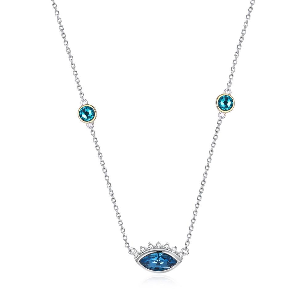 Evil Eye Protecton Sterling Silver Necklace