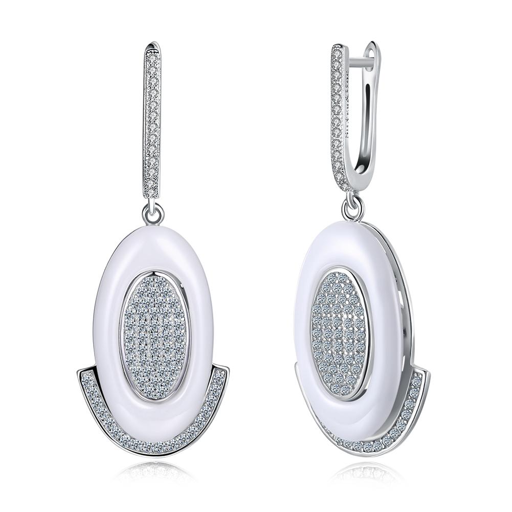 Sterling Silver Italian Ceramic Earring