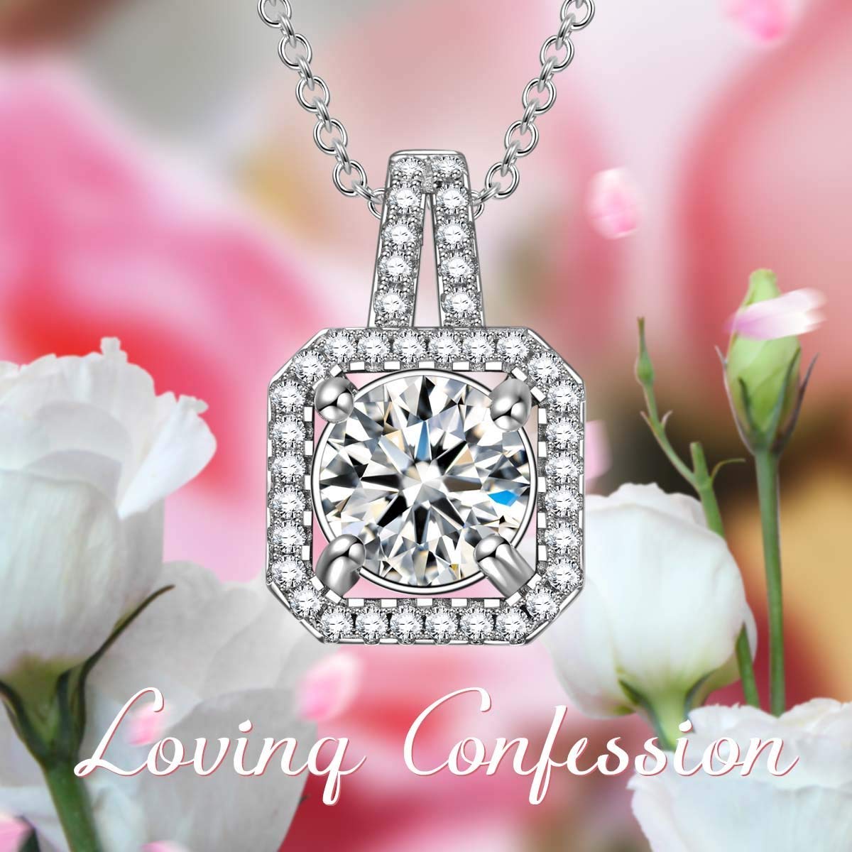 LOVING Confession- Pave All Around Necklace